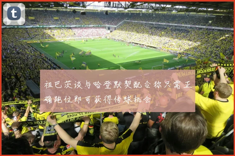祖巴茨谈与哈登默契配合称只需正确跑位即可获得传球机会