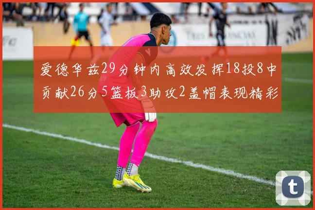 爱德华兹29分钟内高效发挥18投8中贡献26分5篮板3助攻2盖帽表现精彩但犯规频繁影响比赛乐趣